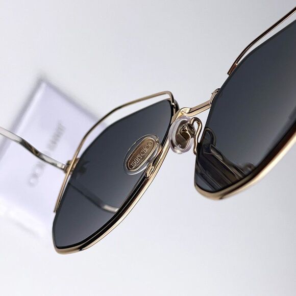 ? Jimmy Choo FRANNY/S J5G Sunglasses Gold Dark Gray Round Steel Women main image 8